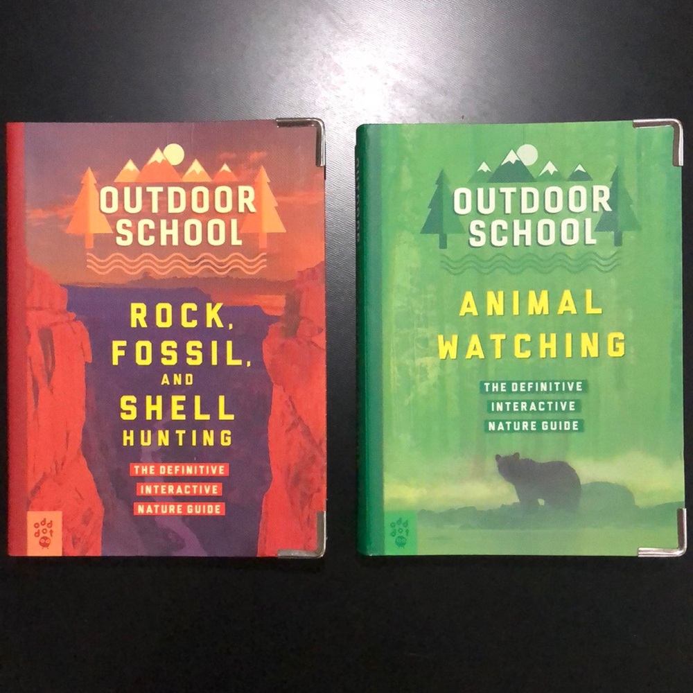 Set of 2- Outdoor School Nature guide books